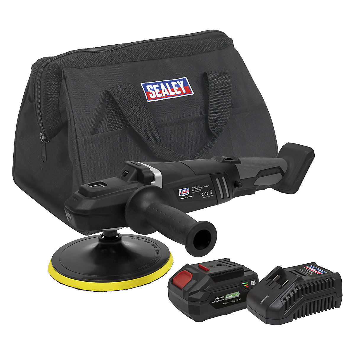 Sealey 180mm Brushless Rotary Polisher | SV20 Series