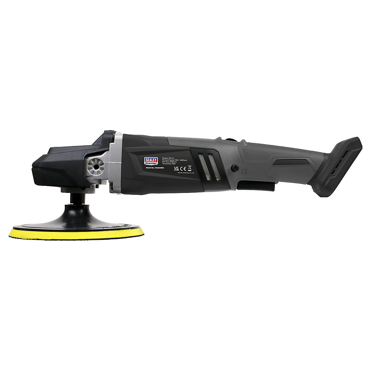 Sealey 180mm Brushless Rotary Polisher | SV20 Series (Product illustration 3)-2