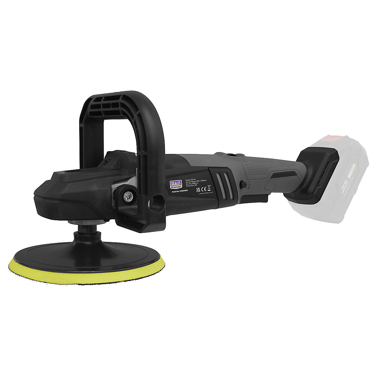 Sealey 180mm Brushless Rotary Polisher | SV20 Series (Product illustration 4)-3