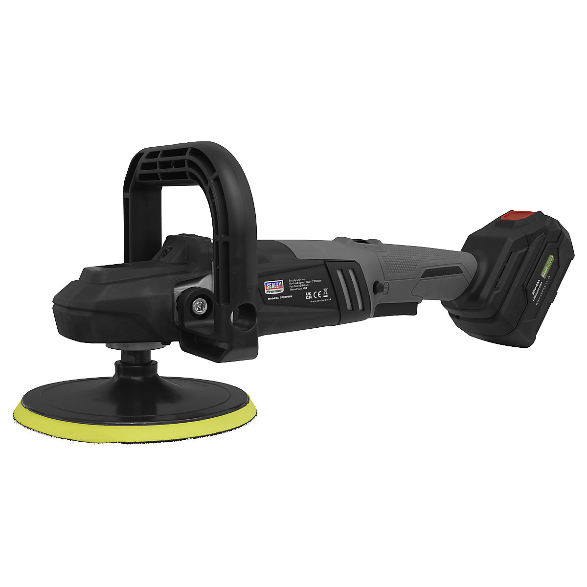 Sealey 180mm Brushless Rotary Polisher | SV20 Series (Product illustration 5)-4