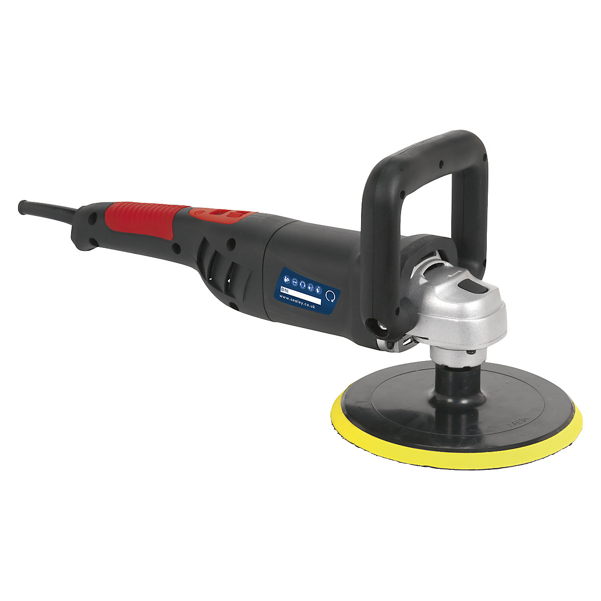 Sealey 180mm Lightweight Digital Polisher | 1100W/230V (Product illustration 2)-1