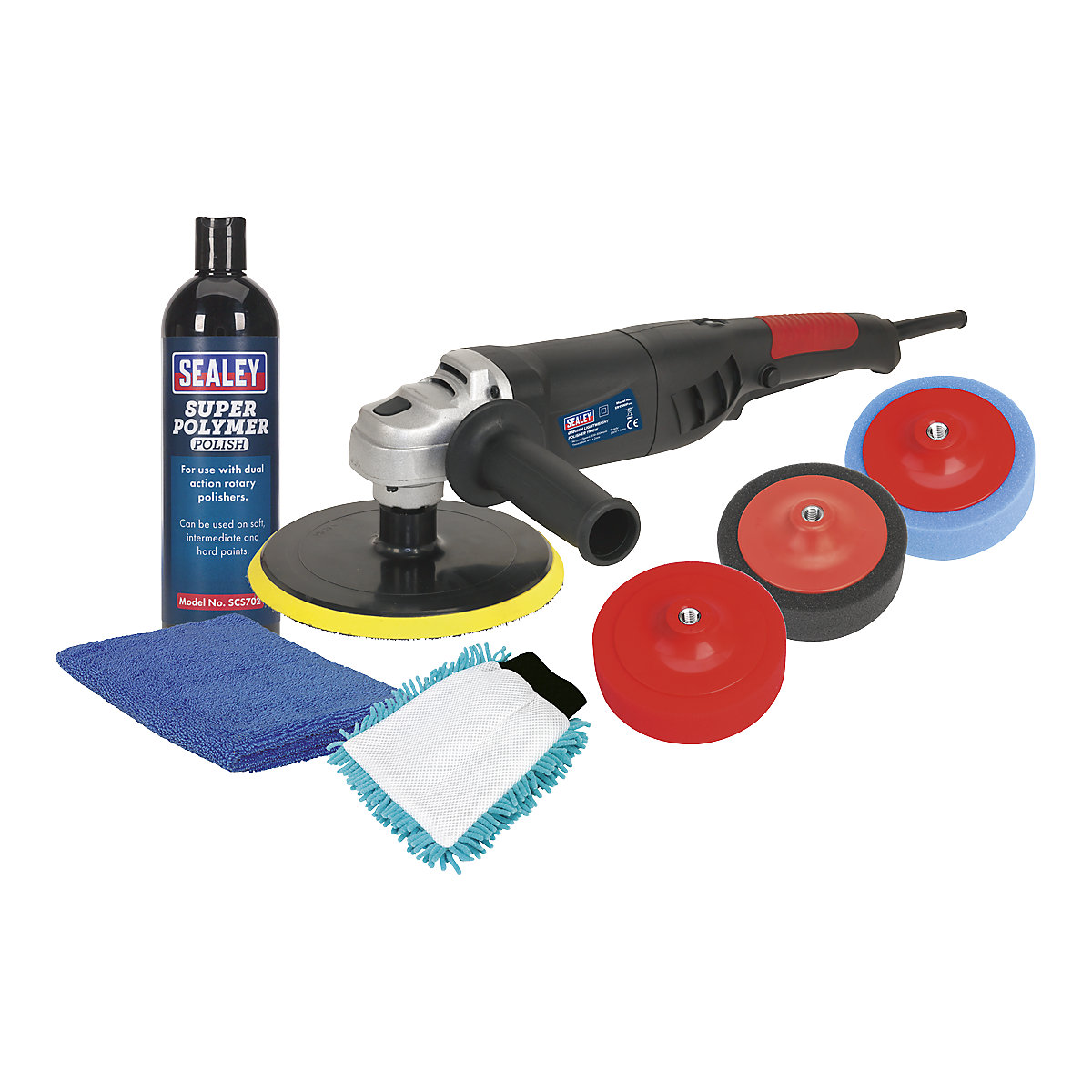 Sealey 180mm Pro Electric Polisher Kit | 1100W/230V