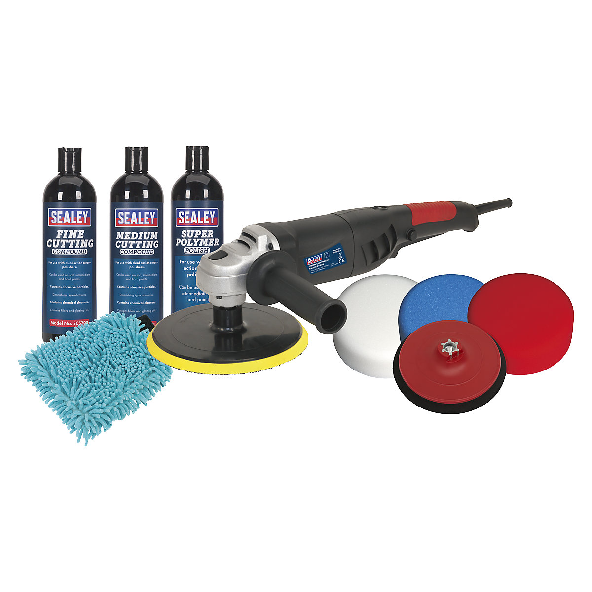 Sealey 180mm Pro Polishing & Compounding Kit | 1100W/230V