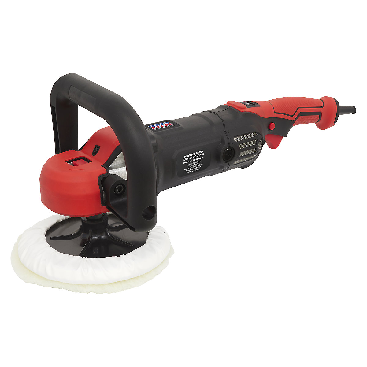 Sealey 180mm Variable Speed Sander/Polisher | 1400W/230V (Product illustration 3)-2