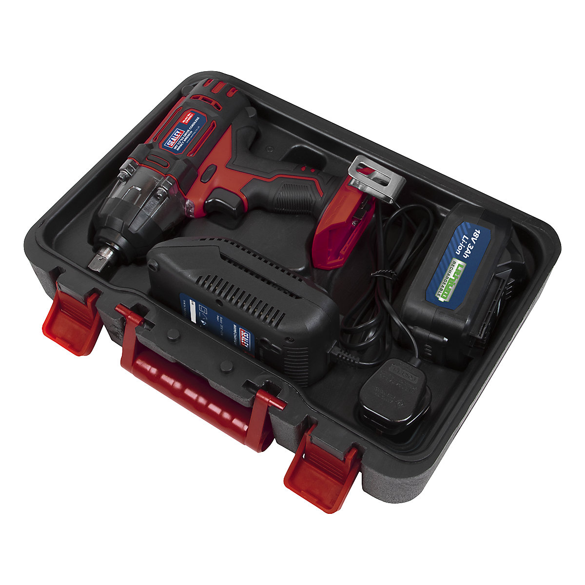 Sealey 1/2"Sq Drive Cordless Impact Wrench | 18V 3Ah Lithium-ion (Product illustration 3)-2