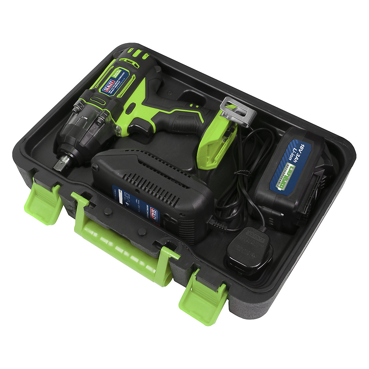 Sealey 1/2"Sq Drive Cordless Impact Wrench | 18V 3Ah Lithium-ion (Product illustration 4)-3