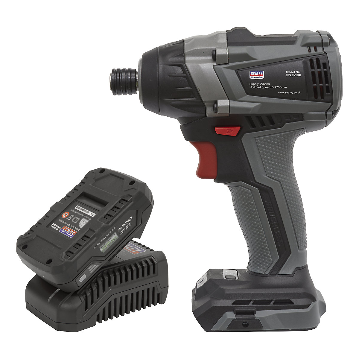 Sealey 1/4"Hex Drive Brushless Impact Driver | SV20 Series