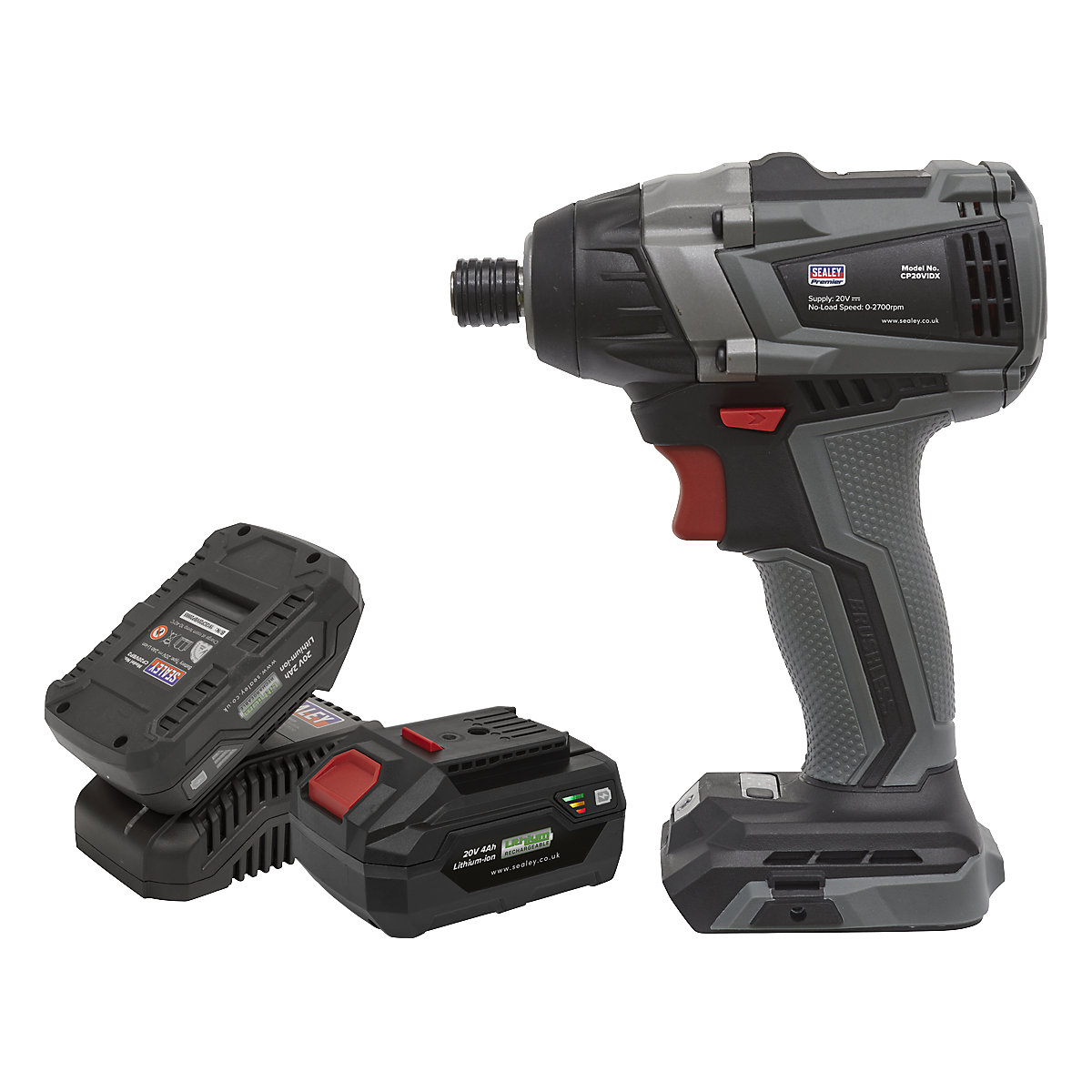 Sealey 1/4"Hex Drive Brushless Impact Driver | SV20 Series