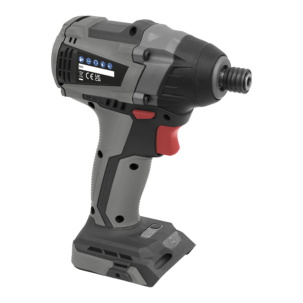 Sealey 1/4"Hex Drive Brushless Impact Driver | SV20 Series (Product illustration 3)-2