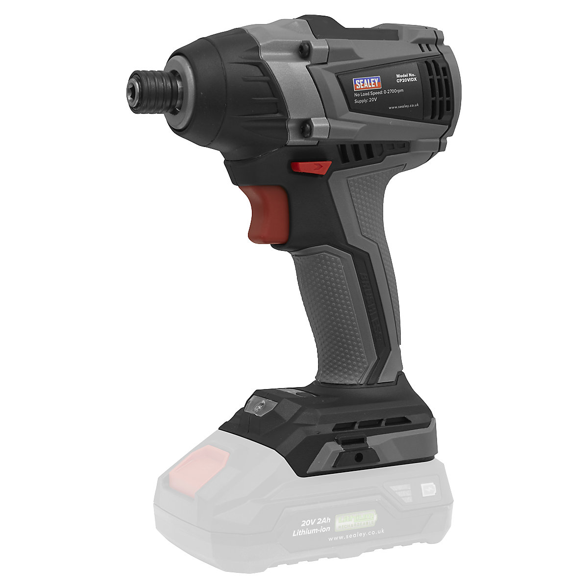 Sealey 1/4"Hex Drive Brushless Impact Driver | SV20 Series (Product illustration 5)-4