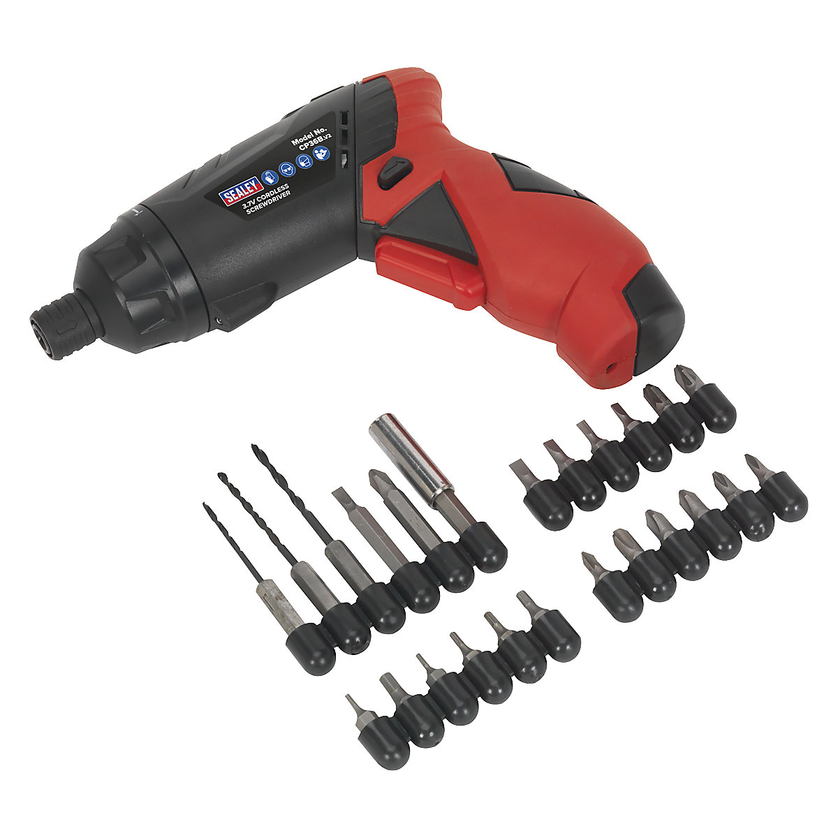 Sealey 26pc Cordless Screwdriver Set | 3.6V Lithium-ion