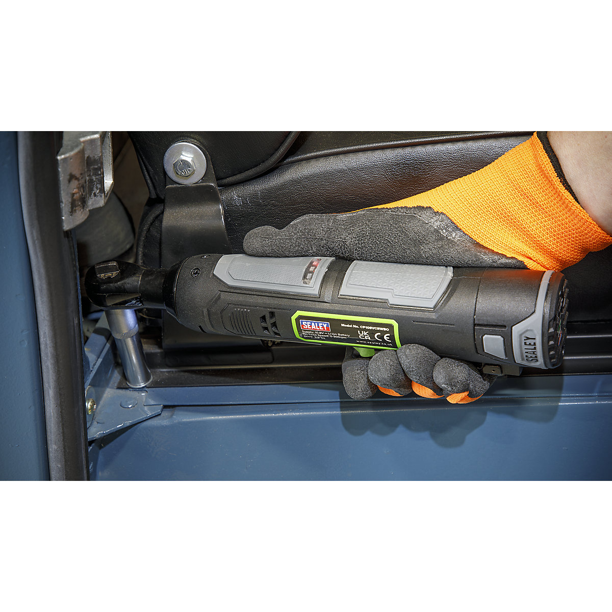 Sealey 3/8"Sq Drive Cordless Ratchet Wrench | SV10.8 Series (Product illustration 8)-7
