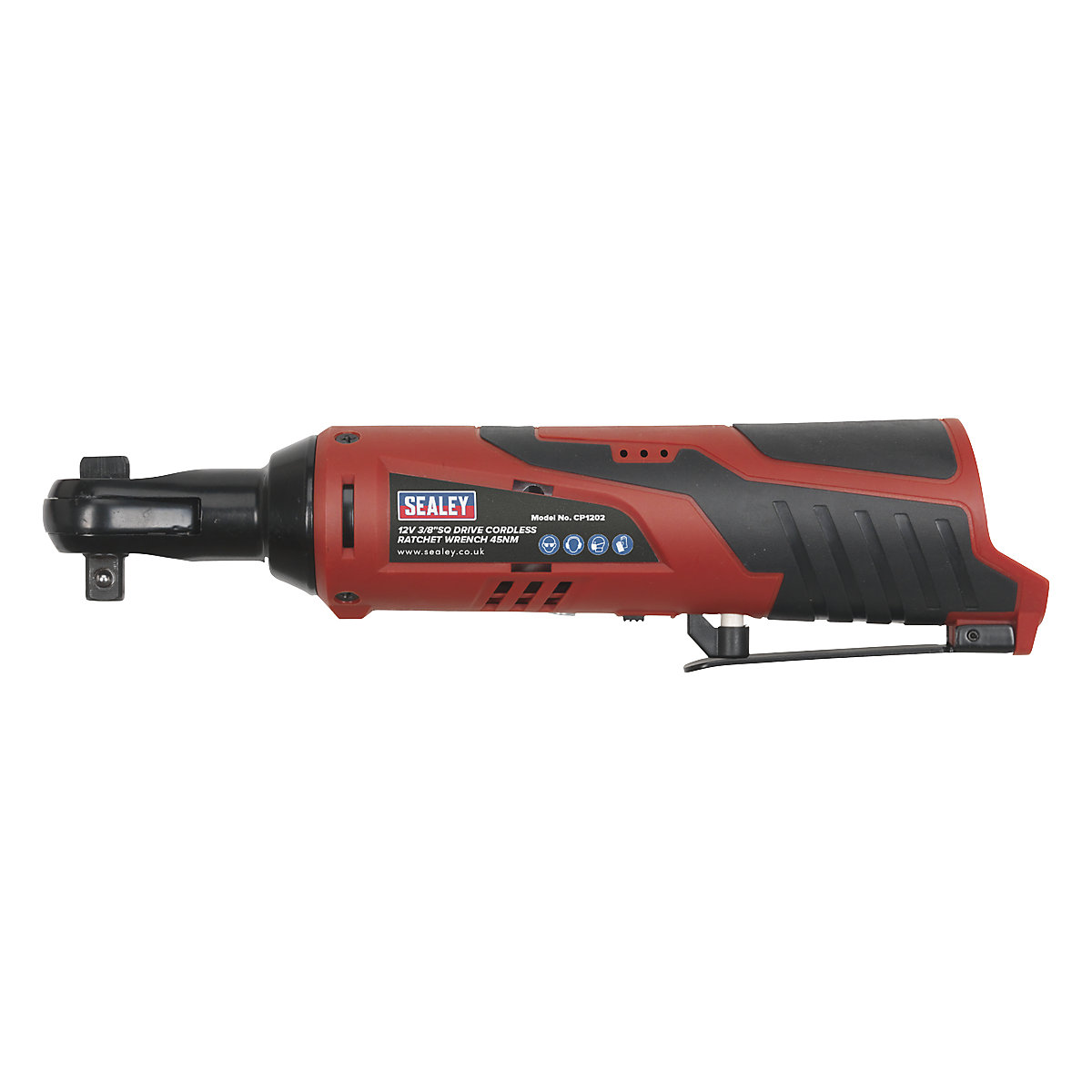 Sealey 3/8"Sq Drive Cordless Ratchet Wrench | SV12 Series (Product illustration 2)-1