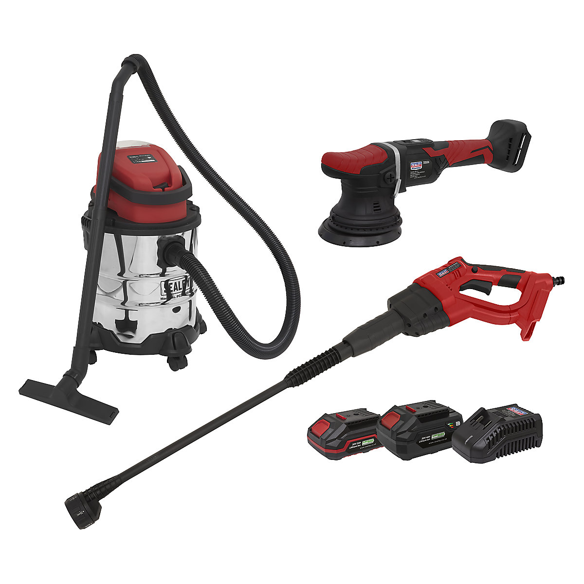 Sealey 3pc Cordless Car Valeting Combo Kit | SV20 Series