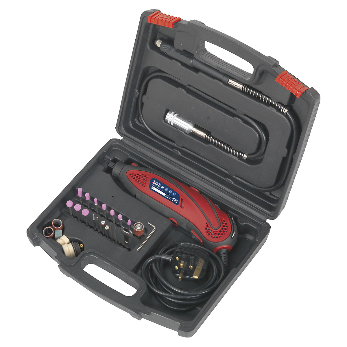 Sealey 40pc Multipurpose Rotary Tool & Engraver Kit | 230V