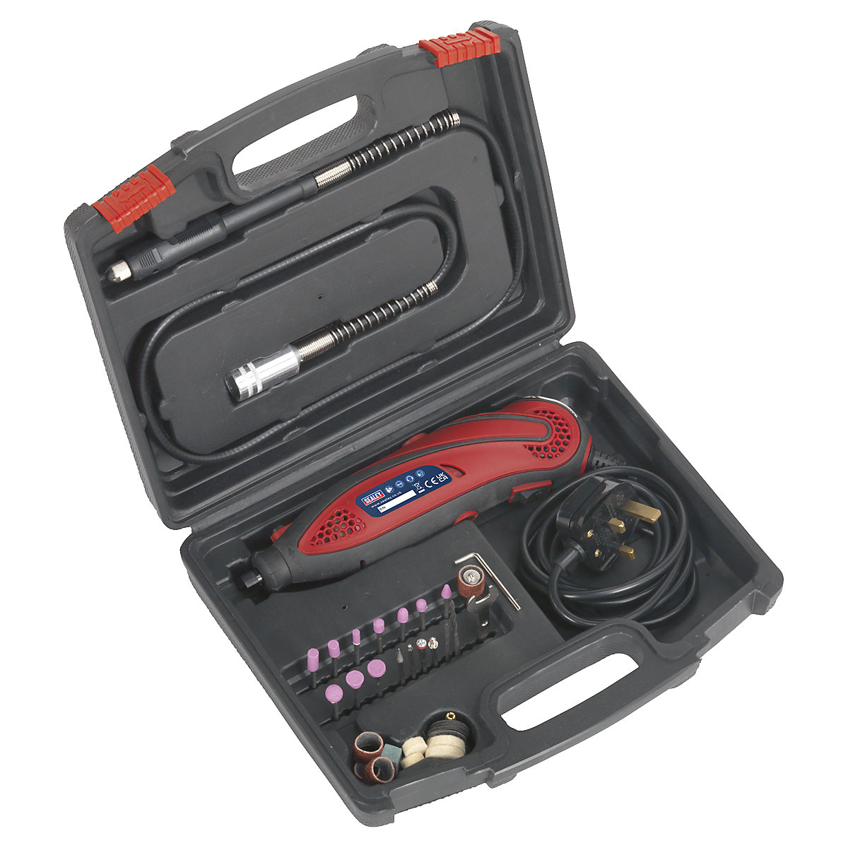 Sealey 40pc Multipurpose Rotary Tool & Engraver Kit | 230V (Product illustration 3)-2