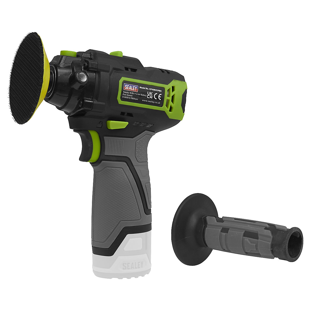 Sealey 75mm Cordless Polisher | SV10.8 Series (Product illustration 3)-2
