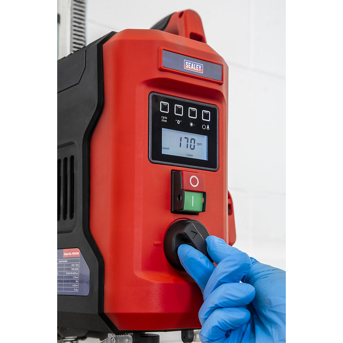 Sealey Bench Pillar Drill with Digital Display & Laser Guide | 720W (Product illustration 13)-12