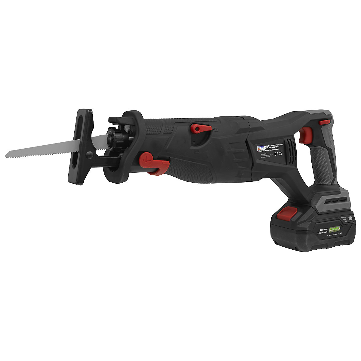 Sealey Brushless Reciprocating Saw | SV20 Series (Product illustration 5)-4