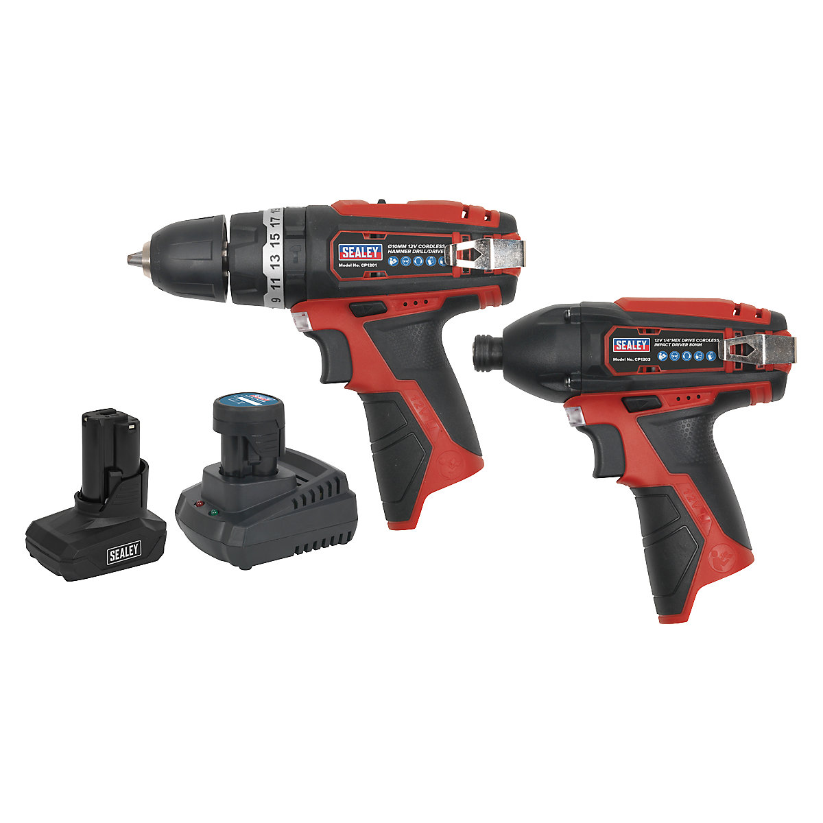 Sealey Cordless Power Tool Combo Kits | SV12 Series, Sealey Cordless Power Tool Combo Kits | SV12 Series, Sealey SV12 Series| Cordless Power Tool Combo Kit 2 | 12V | 2pc-1