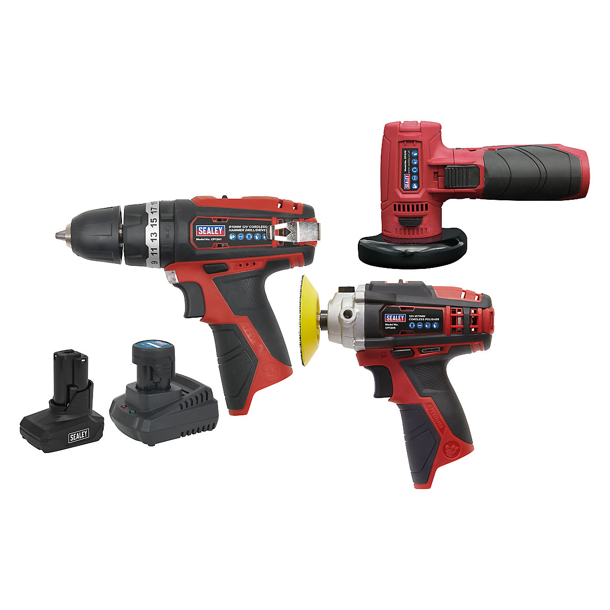 Sealey Cordless Power Tool Combo Kits | SV12 Series, Sealey Cordless Power Tool Combo Kits | SV12 Series, Sealey SV12 Series| Cordless Power Tool Combo Kit 3 | 12V | 3pc-2