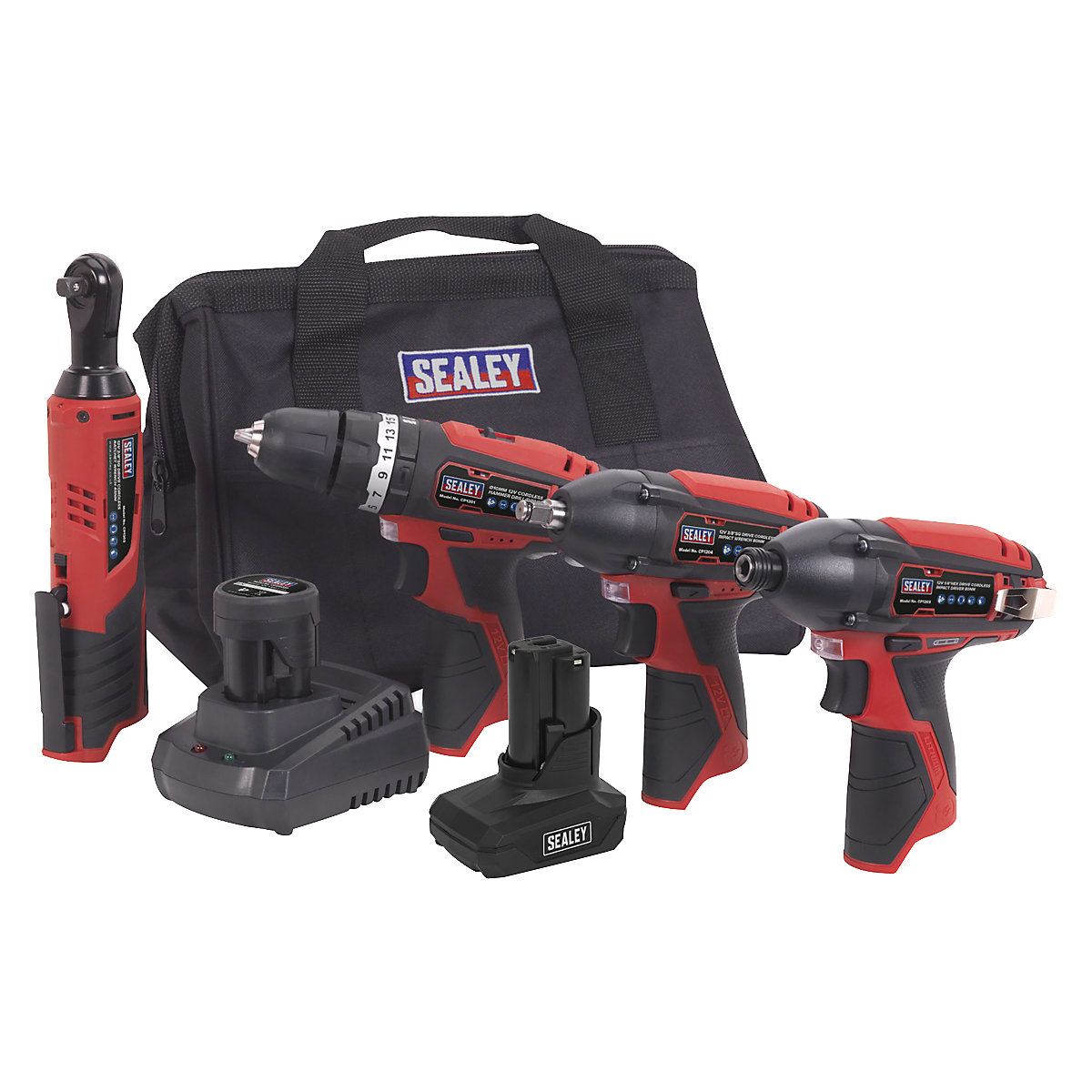 Sealey Cordless Power Tool Combo Kits | SV12 Series, Sealey Cordless Power Tool Combo Kits | SV12 Series, Sealey SV12 Series| Cordless Power Tool Combo Kit 4 | 12V | 4pc-3