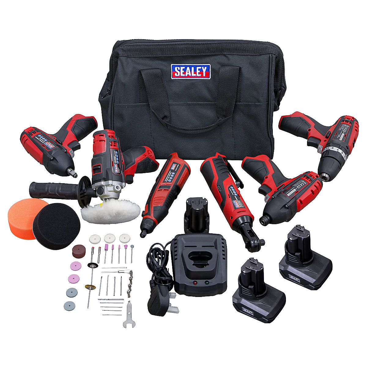 Sealey Cordless Power Tool Combo Kits | SV12 Series (Product illustration 6)-5