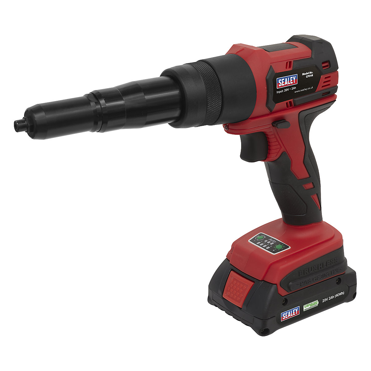 Sealey Cordless Riveter | 20V 2Ah Lithium-ion