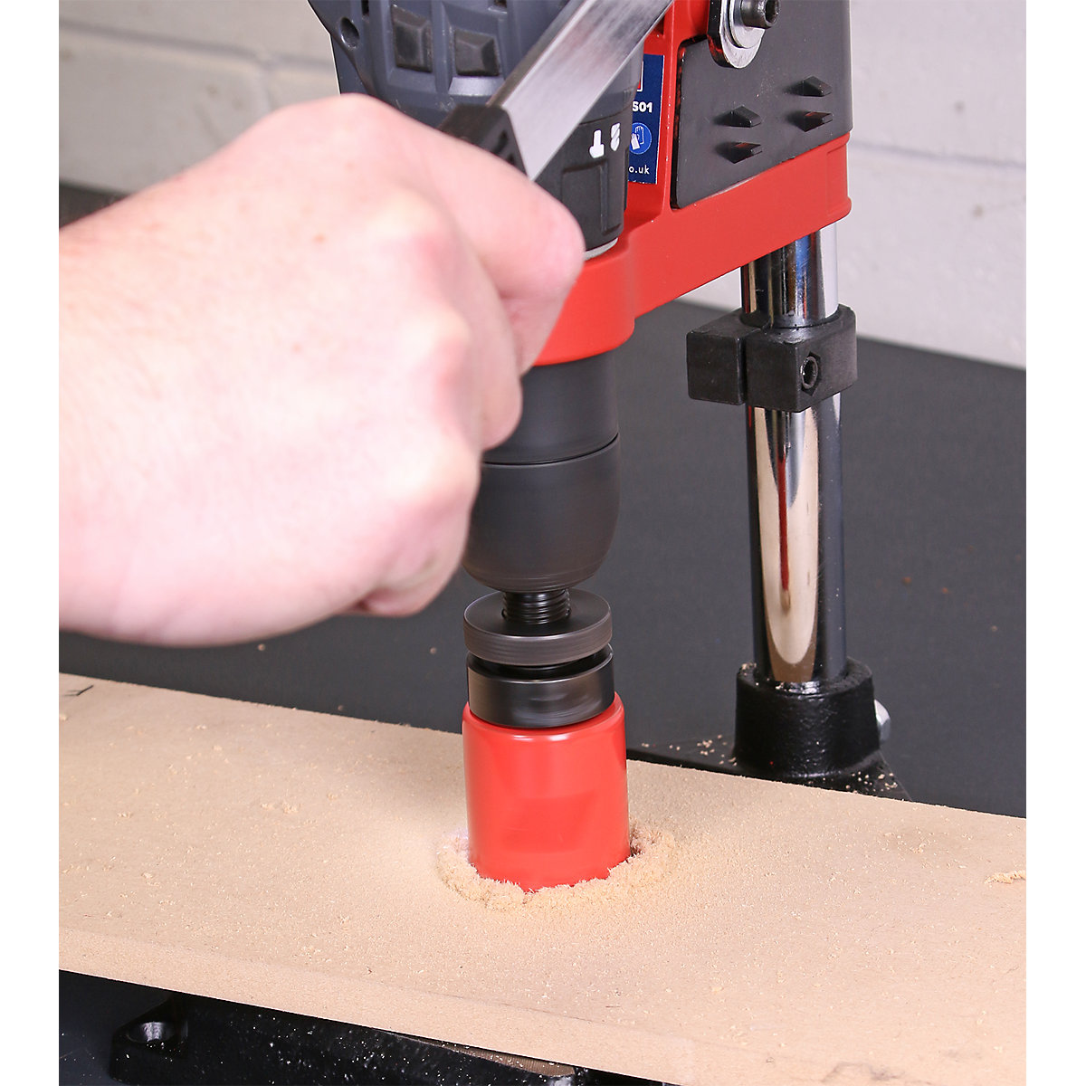 Sealey Drill Stand with Cast Iron Base & Vice | 500mm Base | 65mm Vice (Product illustration 9)-8