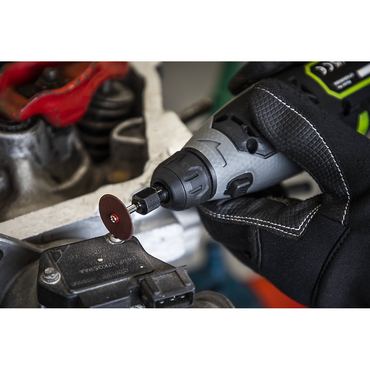 Sealey Multipurpose Mini Grinder & 50pc Accessory Kit | SV10.8 Series (Product illustration 7)-6