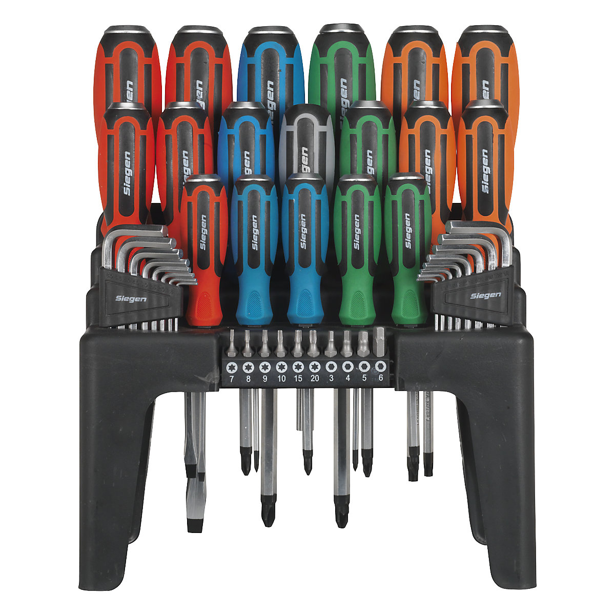 Sealey Siegen Standard or Hammer-Thru Screwdriver, Hex Key & Bit Sets | 44 Piece (Product illustration 5)-4