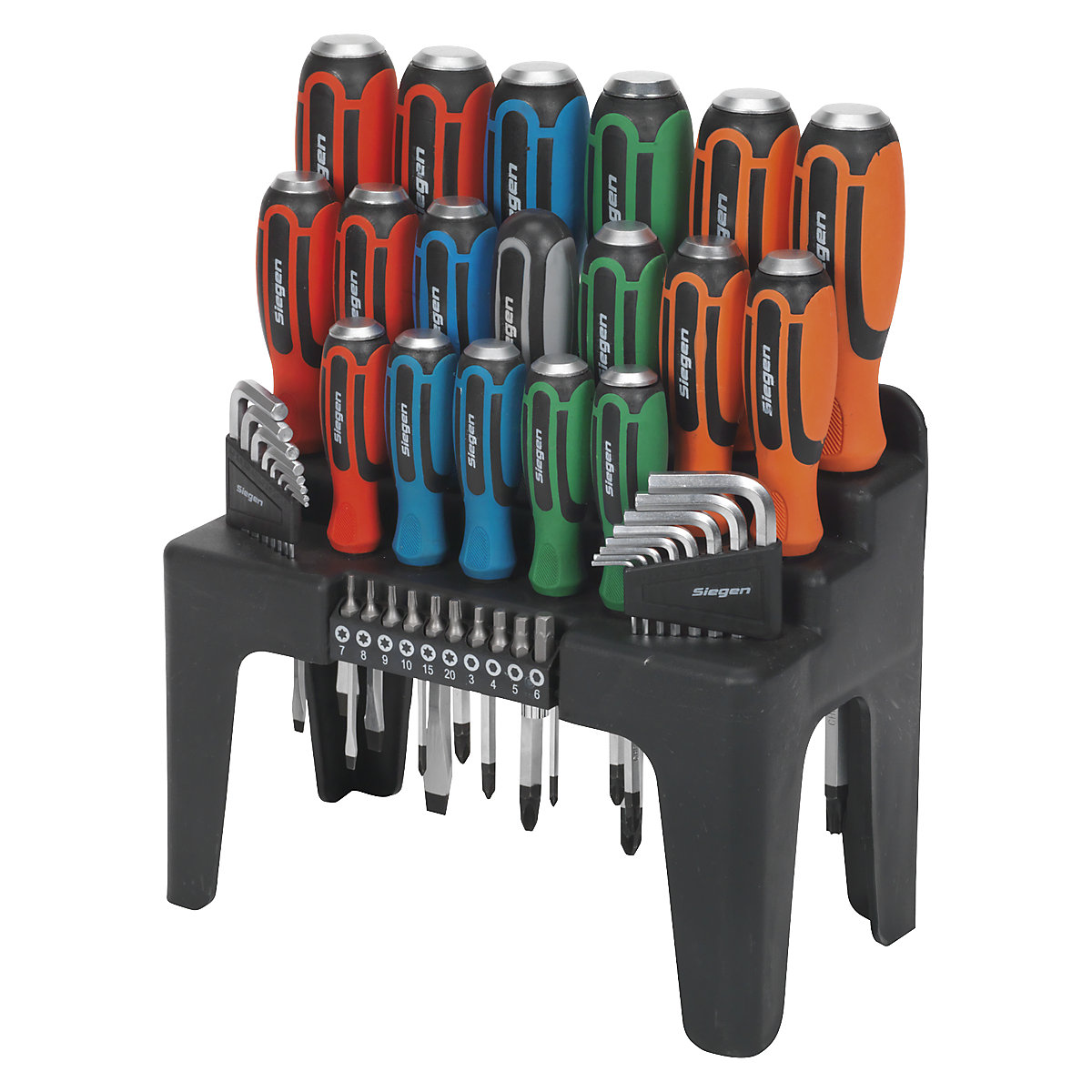 Sealey Siegen Standard or Hammer-Thru Screwdriver, Hex Key & Bit Sets | 44 Piece (Product illustration 6)-5