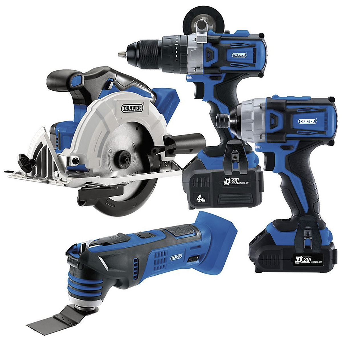 Draper D20 Series Carpenter/Joiner Cordless Tool Kit