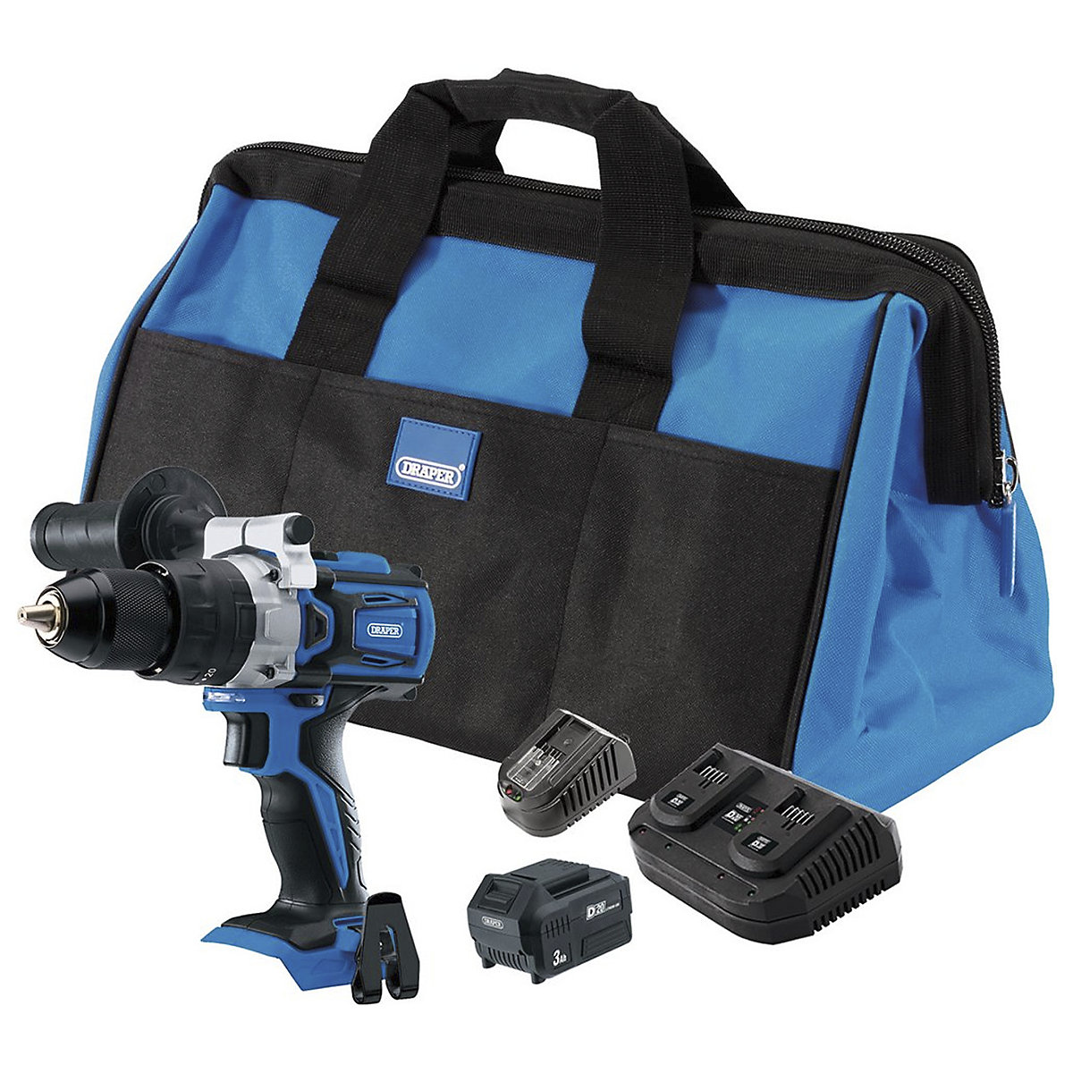 Draper D20 Series Combi Drill Kit with Batteries & Charger |5 Piece