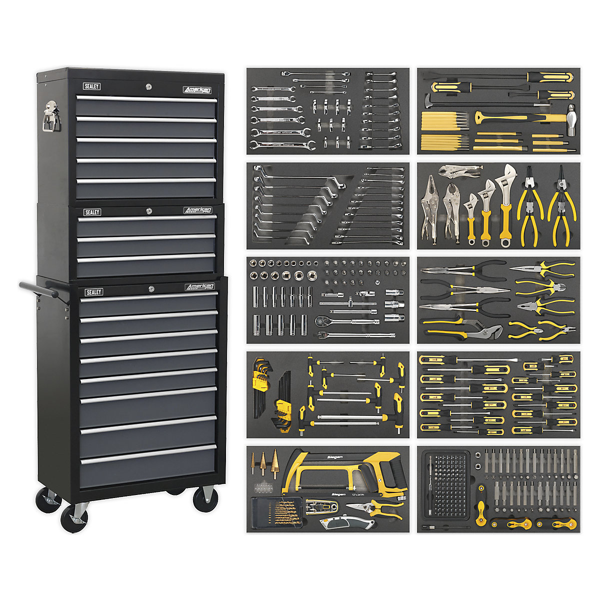 Sealey American Pro Tool Chest Combination & 420 Piece Tool Kit