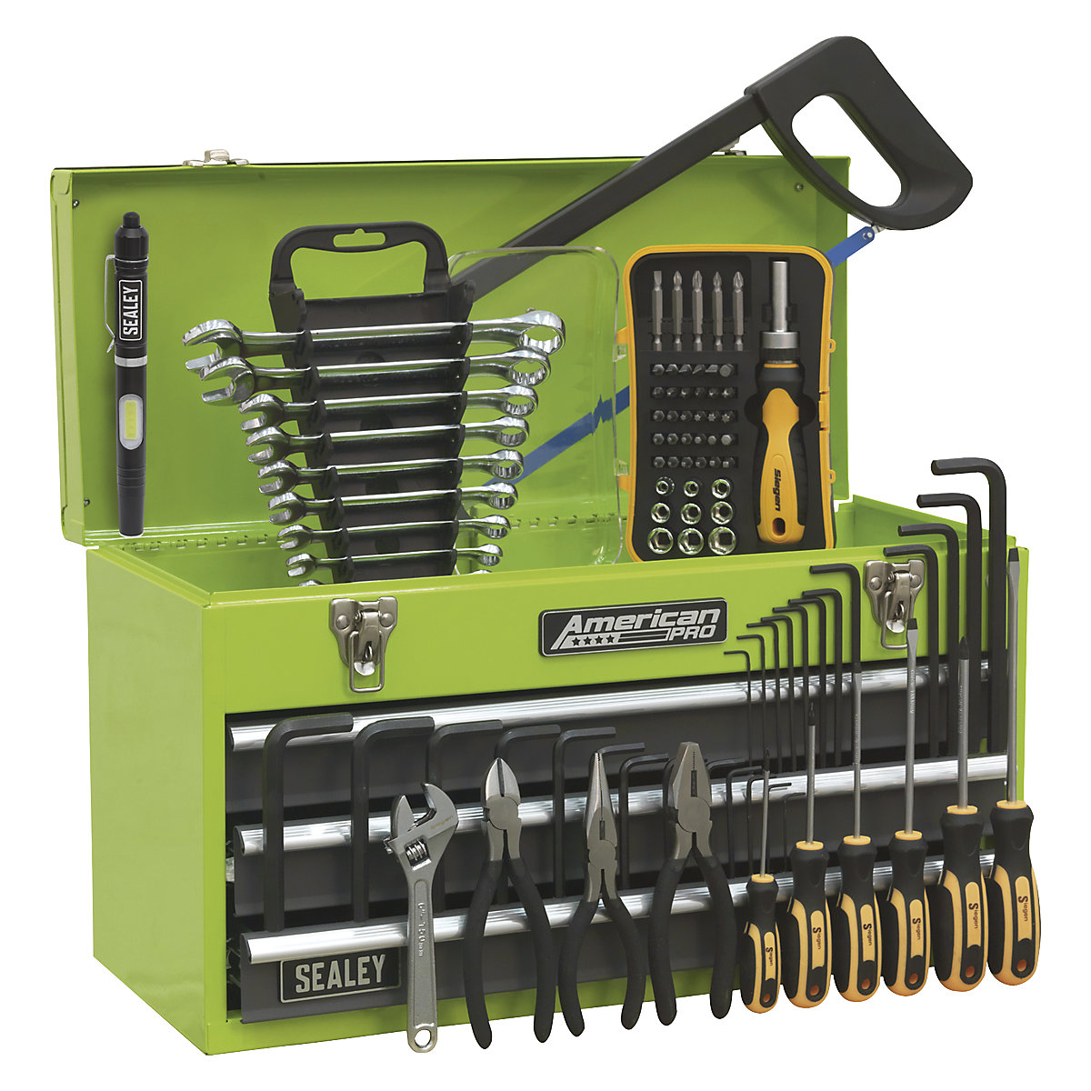 Sealey American Pro Tool Kits | 3 Drawer Portable Topchest | 93 Pieces