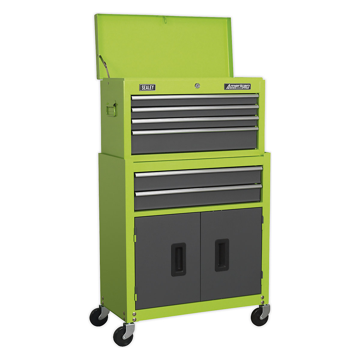 Sealey American Pro Tool Kits | 6 Drawer Topchest & Rollcab Combination | 128 Pieces (Product illustration 6)-5