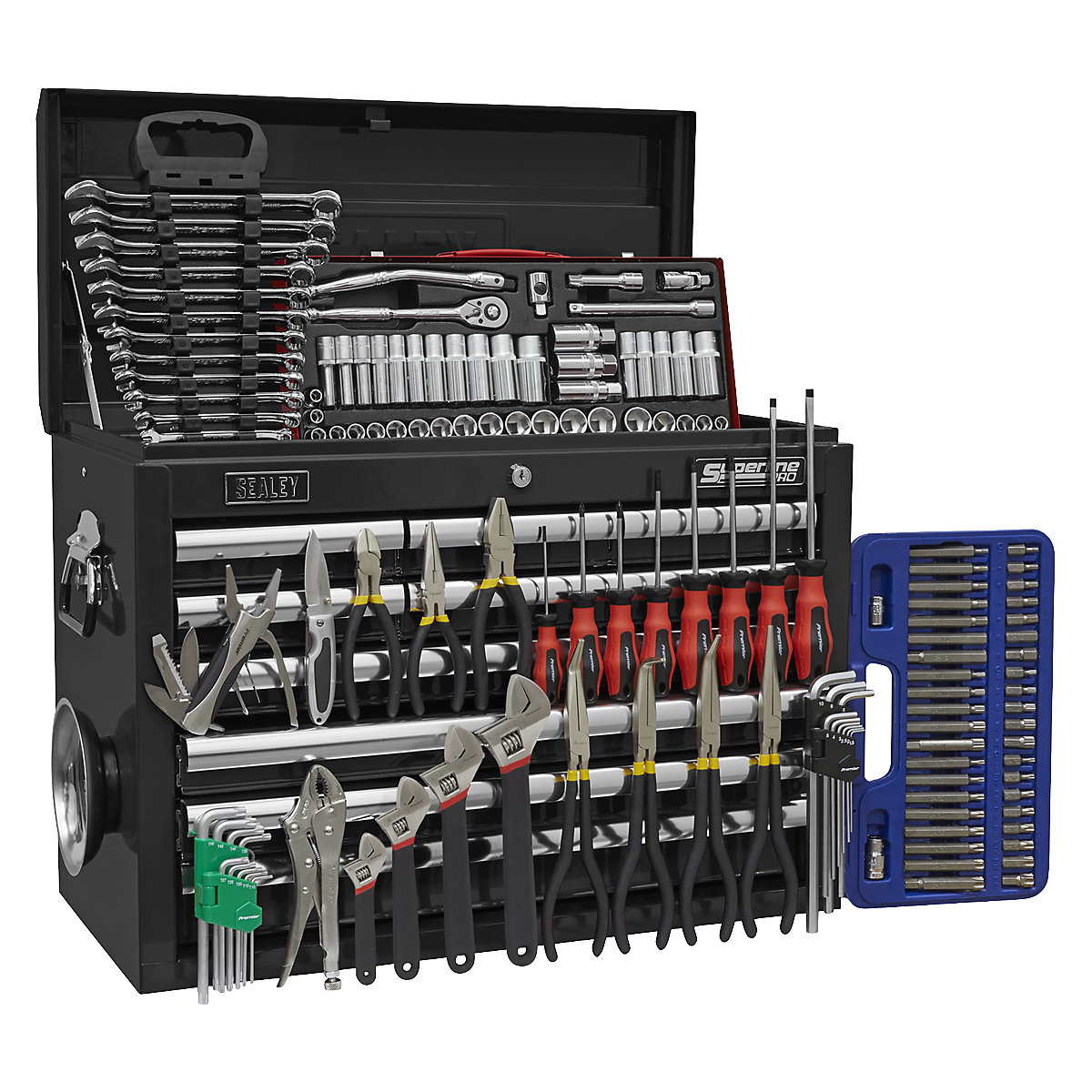 Sealey Superline Pro Tool Kits | 10 Drawer Topchest | 140 Pieces