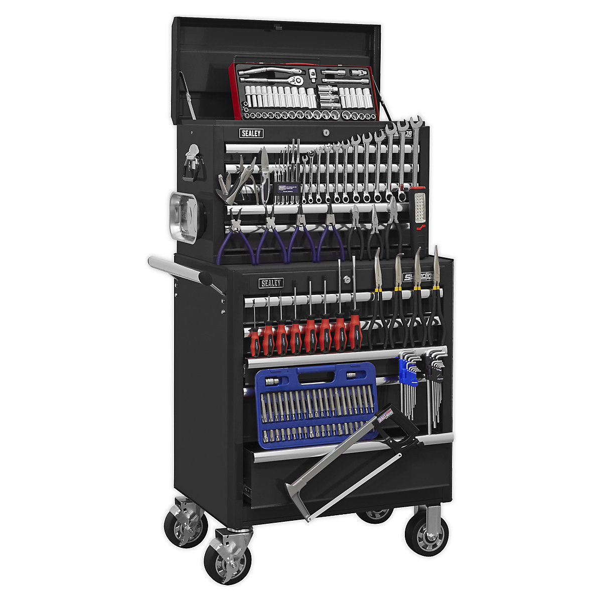 Sealey Superline Pro Tool Kits | 10 Drawer Topchest & Rollcab Combination | 147 Pieces