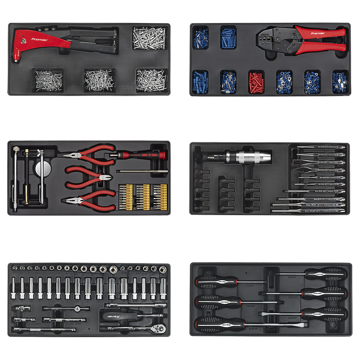 Sealey Superline Pro Tool Kits | 14 Drawer Tool Chest Combination | 1179 Piece Kit (Product illustration 14)-13