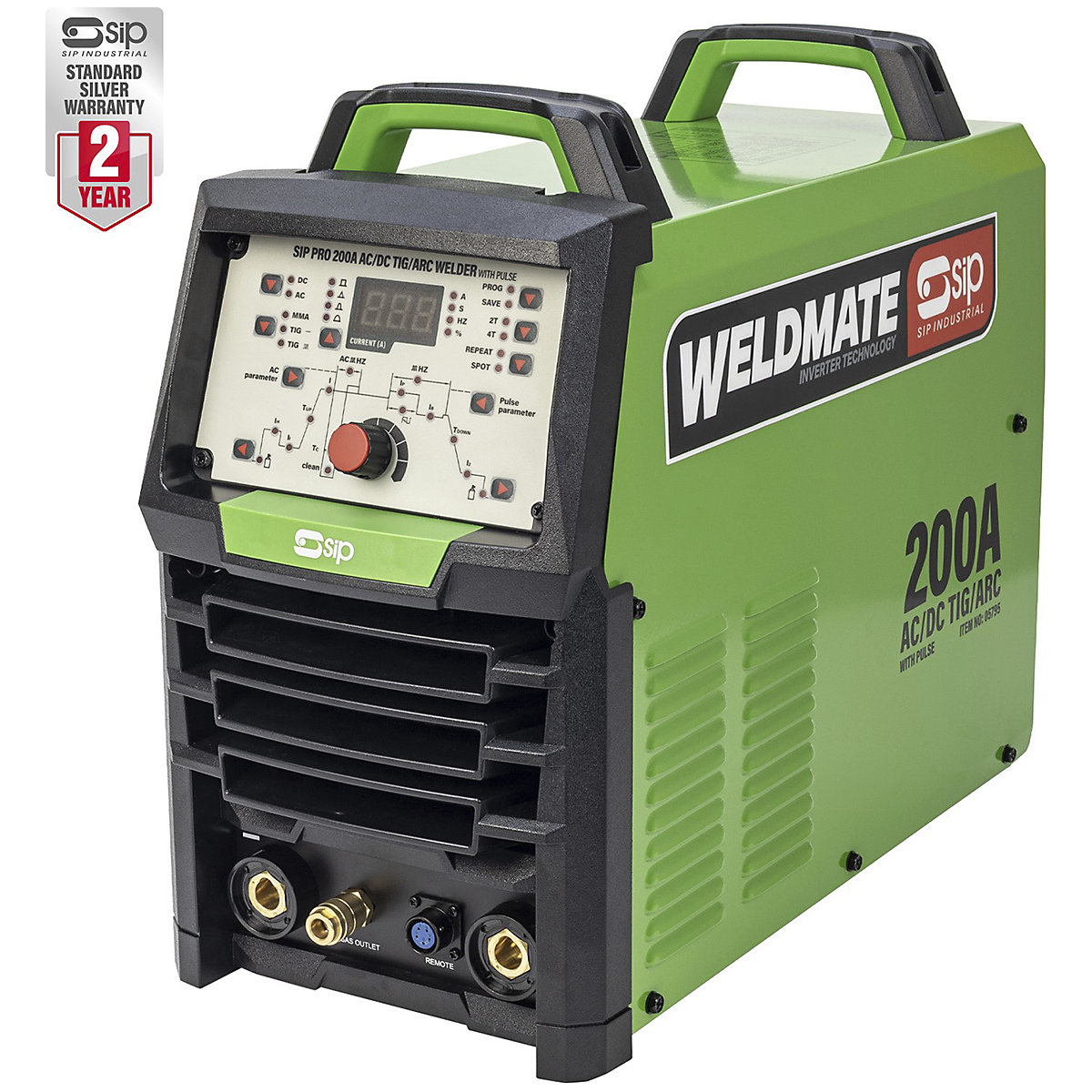 SIP PRO 200A AC/DC TIG/ARC Welder with Pulse