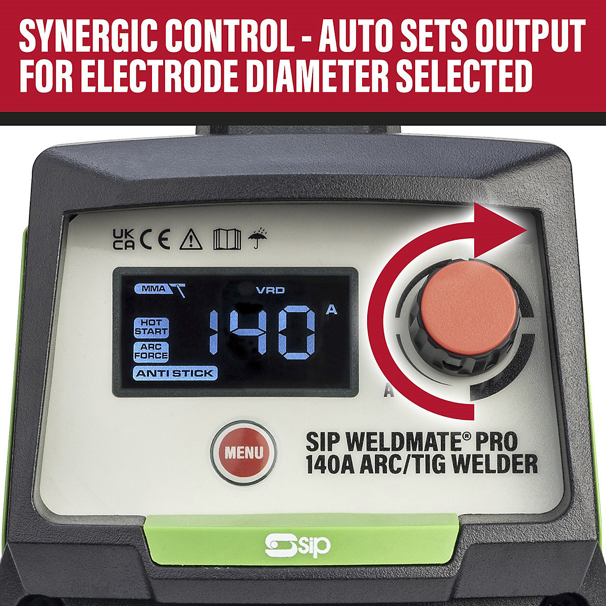 SIP WELDMATE PRO 140A ARC/TIG Inverter Welder (Product illustration 4)-3