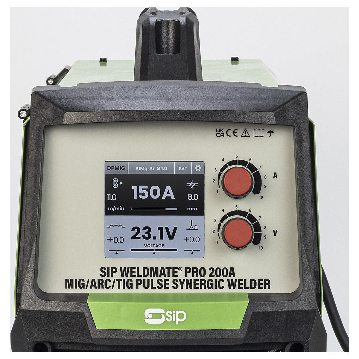 SIP Weldmate Pro 200A MIG/ARC/TIG Synergic Welder (Product illustration 6)-5