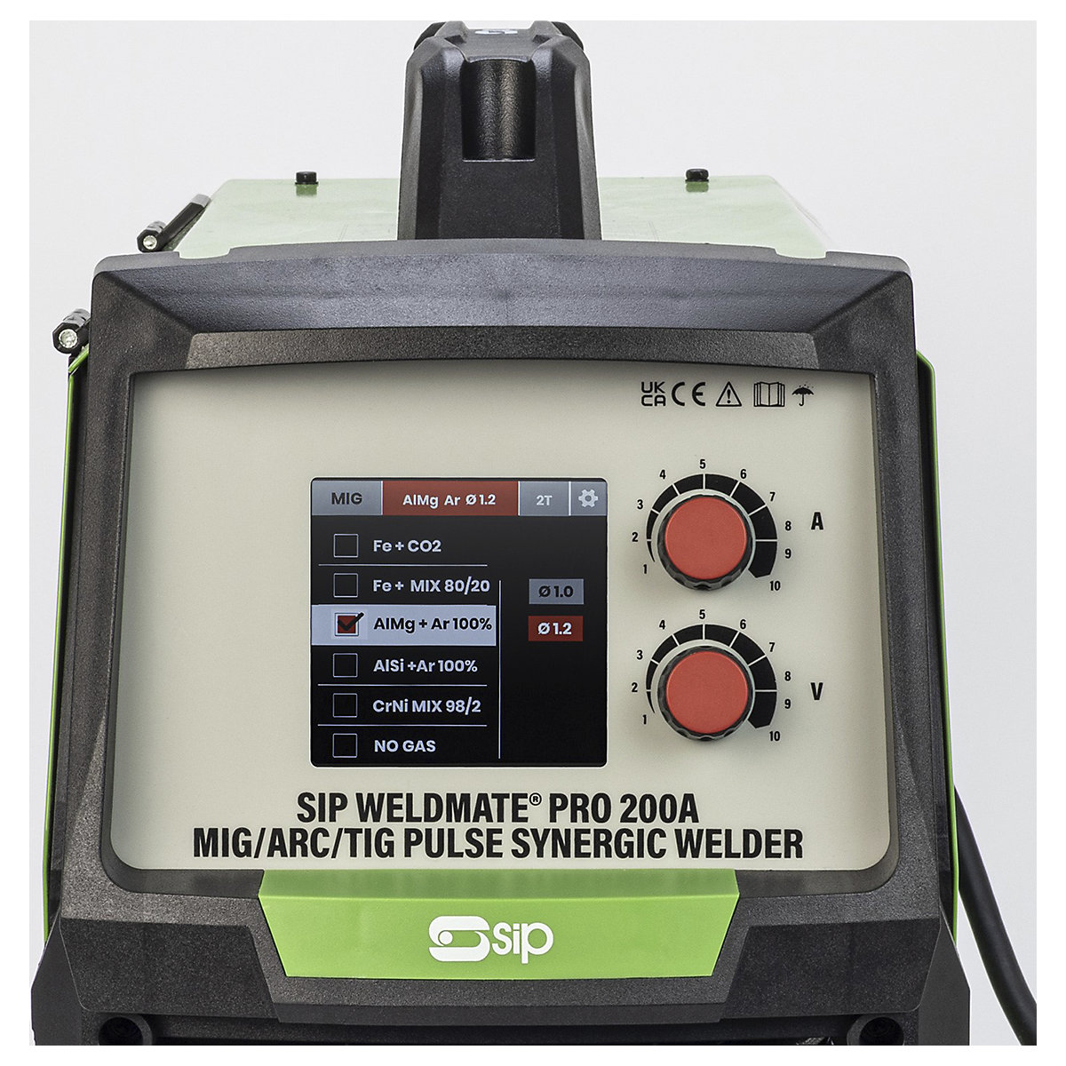 SIP Weldmate Pro 200A MIG/ARC/TIG Synergic Welder (Product illustration 8)-7