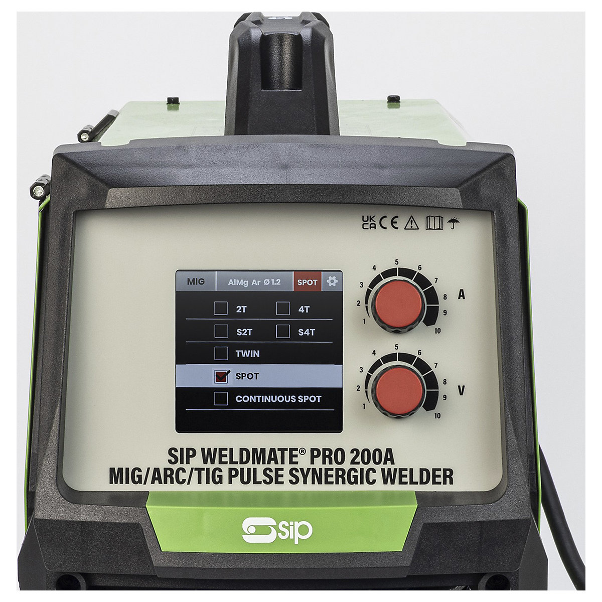 SIP Weldmate Pro 200A MIG/ARC/TIG Synergic Welder (Product illustration 9)-8