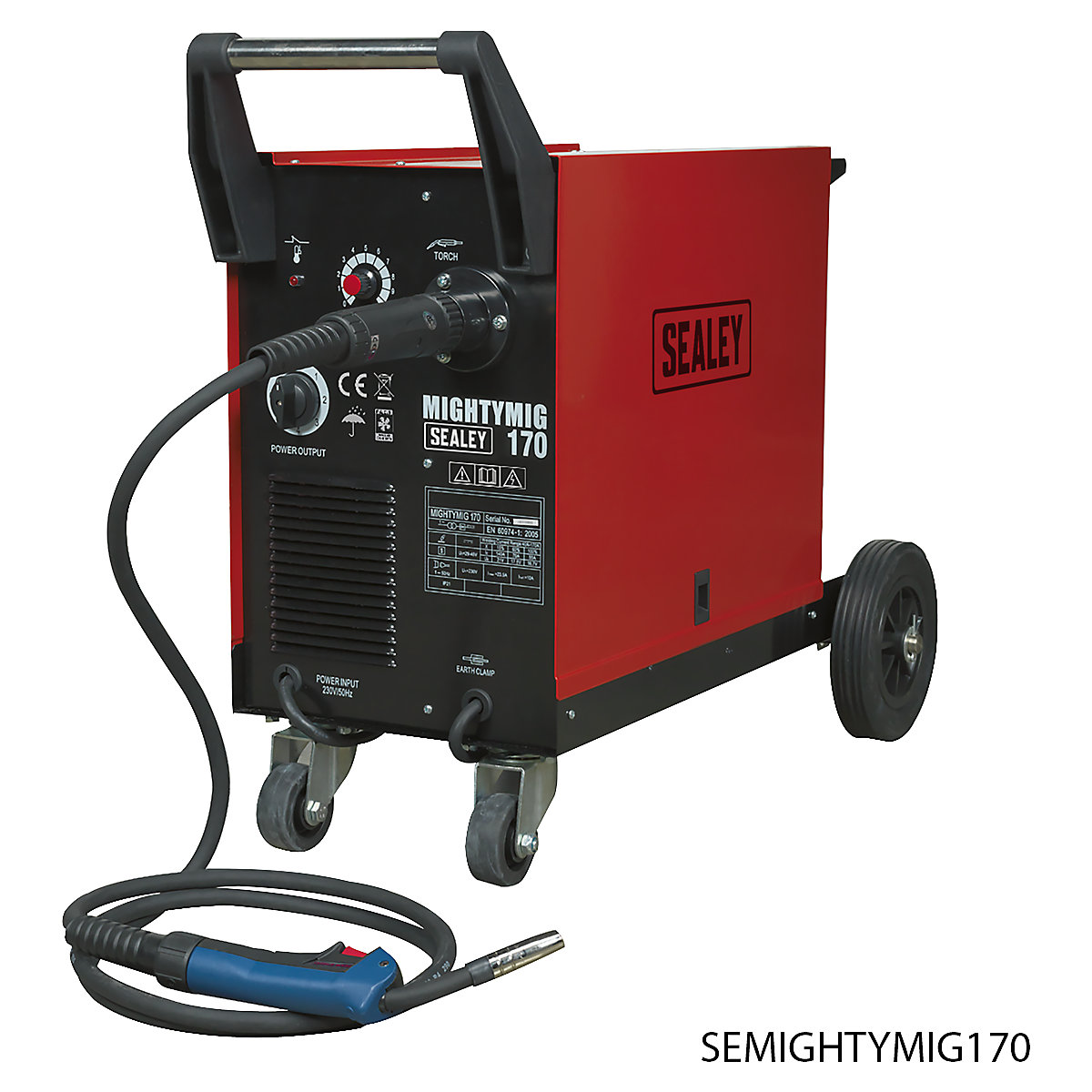 Sealey Professional Gas / No-Gas MIG Welder with Euro Torch (Product illustration 3)-2