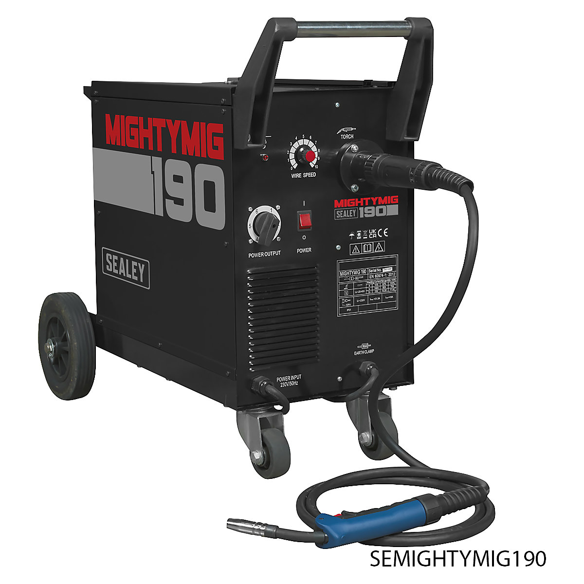 Sealey Professional Gas / No-Gas MIG Welder with Euro Torch (Product illustration 4)-3