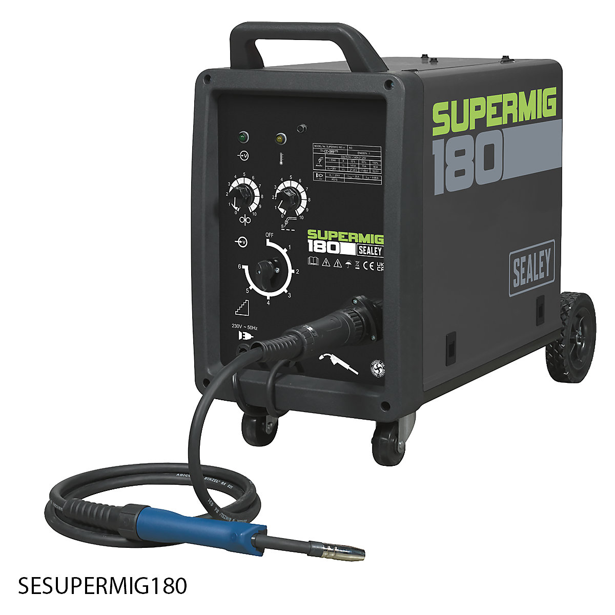 Sealey Professional MIG Welder with Binzel. Euro Torch (Product illustration 4)-3