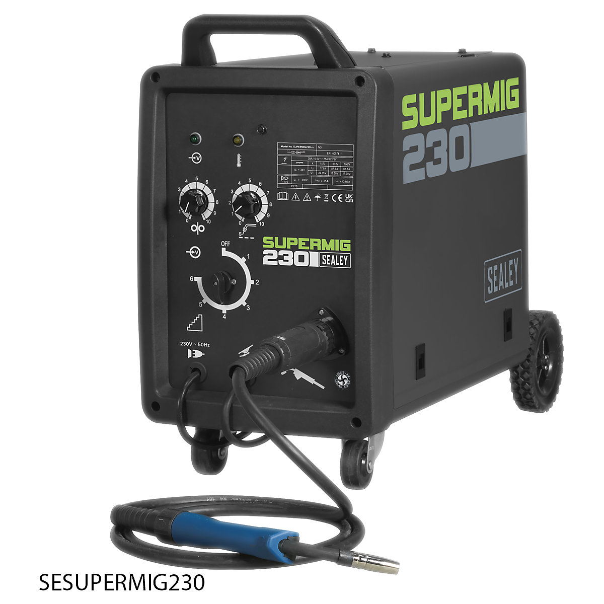 Sealey Professional MIG Welder with Binzel. Euro Torch (Product illustration 8)-7