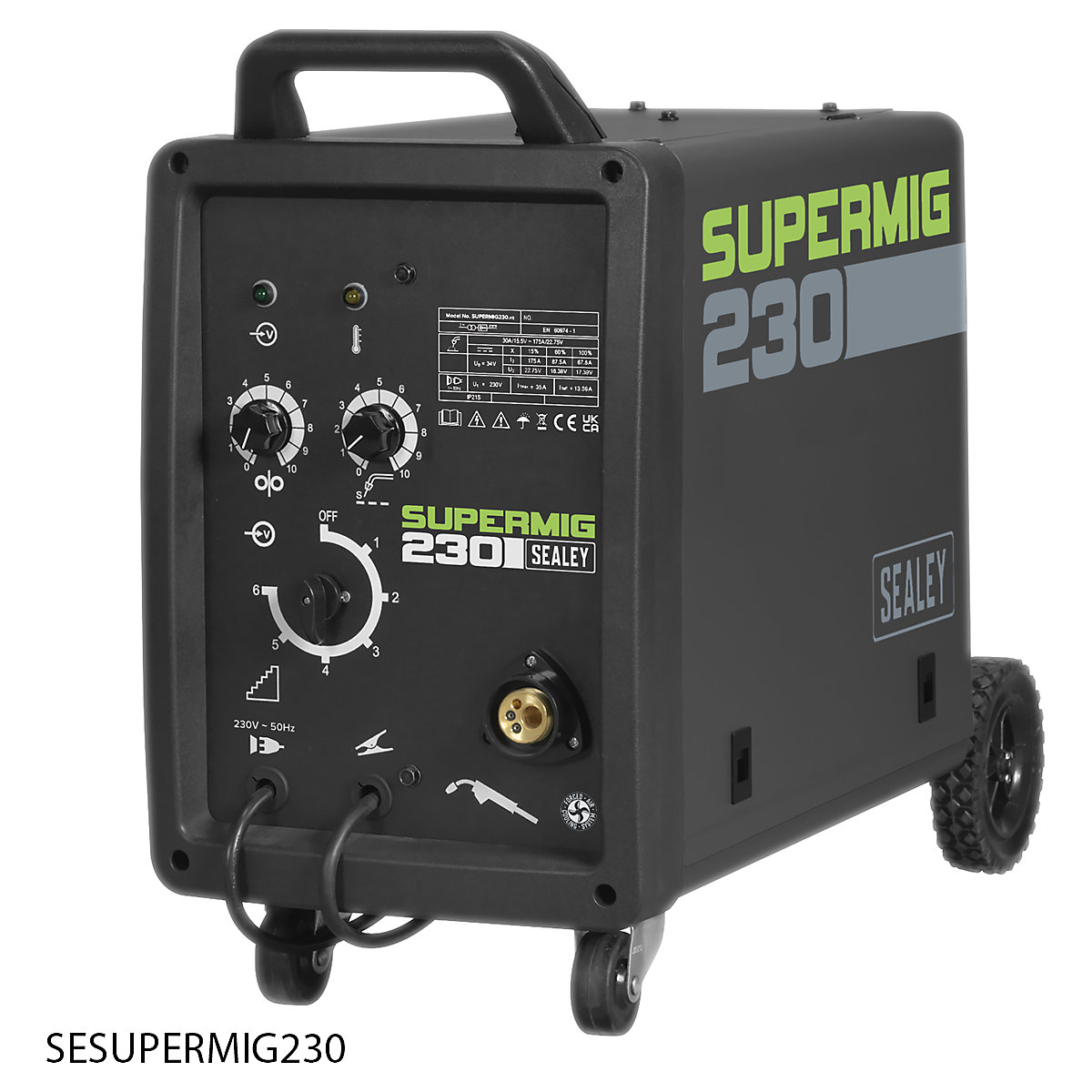Sealey Professional MIG Welder with Binzel. Euro Torch (Product illustration 7)-6